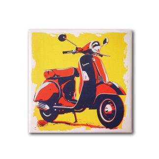 Vespa Retro Canvas Wall Art